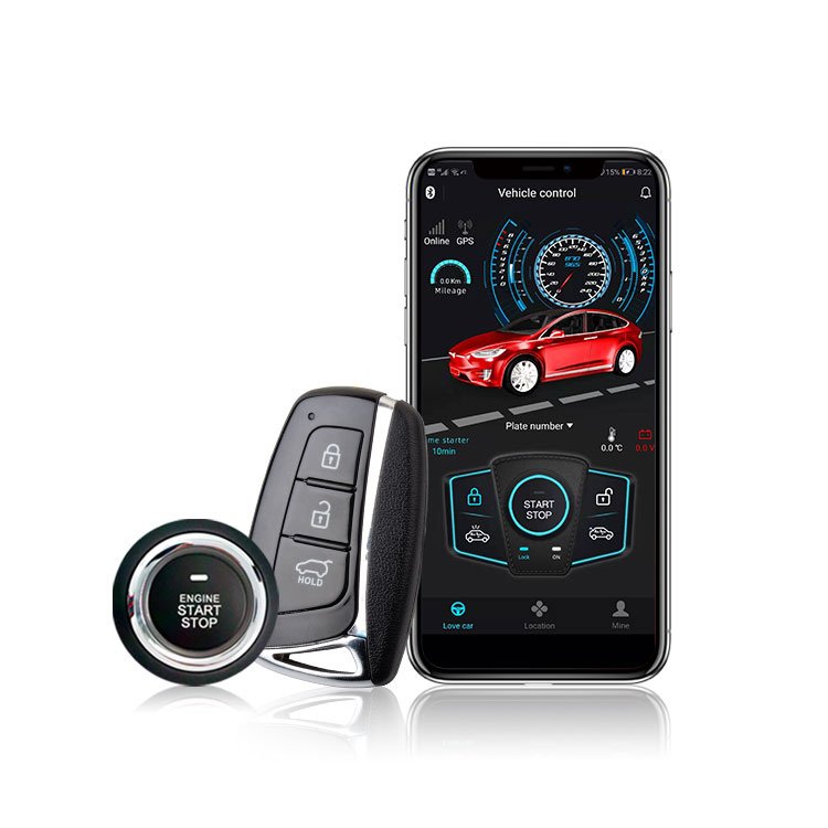 Smartphone Control Smart Car Alarm System With Remote Engine Start Stop and GSM GPS Tracking Tracker